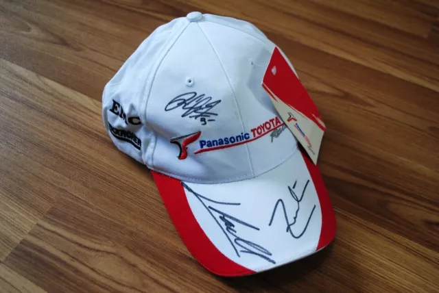 VINTAGE PANASONIC TOYOTA Racing Hat Cap Formula 1 Signeds Jarno Trulli  Zonta F1 $99.99 - PicClick