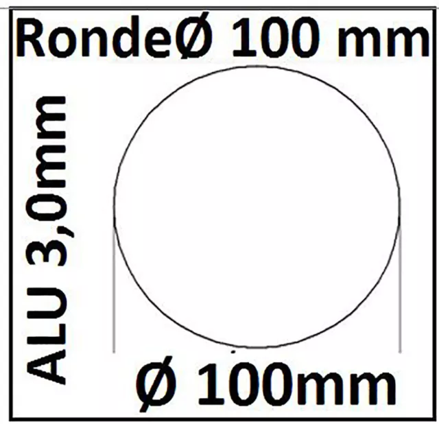 ALU Ronde Ø25-120x3mm 0Loch 1526 Alu Scheibe AR25-120/0/3,0 mm taurusShop24_de