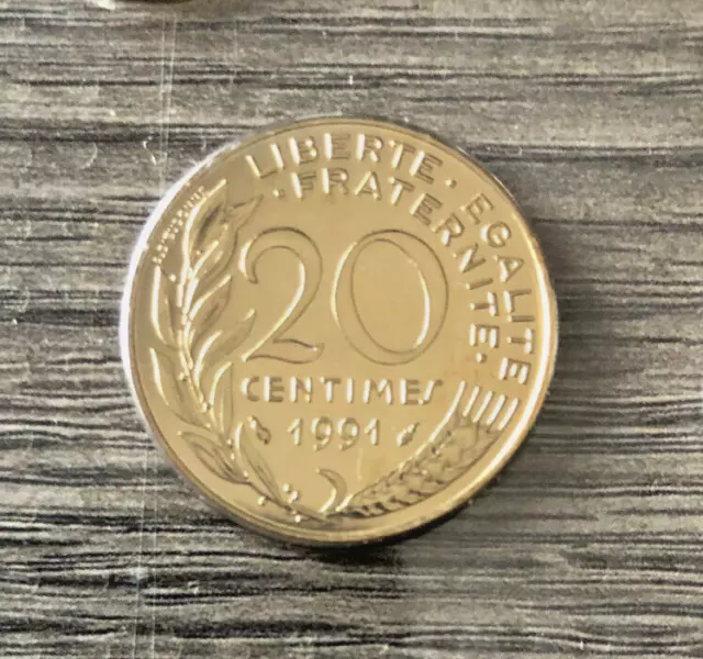 20 Cts 1991 Frappe Medaille Sous Scellé