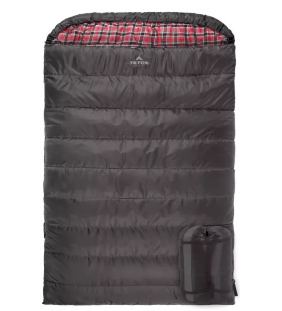 TETON Sports Celsius Mammoth Double Sleeping Bag - Queen-Sized Cold-Weather Bag