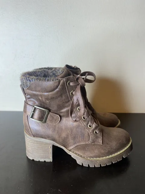 Carlos By Carlos Santana Womens Winter Boot Shoes Brown Size 6M