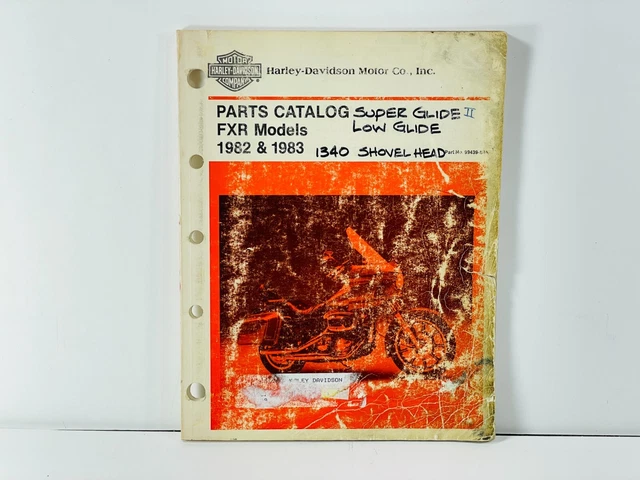Harley-Davidson Parts Catalog FXR Models 1982 & 1983 - 99439-83B