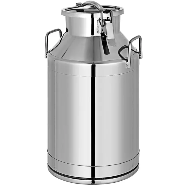 VEVOR 50L Stainless Steel Milk Can Wine Pail Bucket 13.3gal Milk Canister Boiler