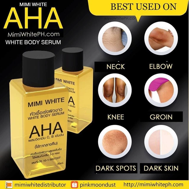 Sérum éclaircissant Aux AHA (acides De Fruits) - 30ml, Pour Les Imperfections, Neuf
