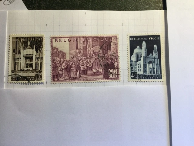 Timbres de Belgique -  N° 876 à 878 oblitéré
