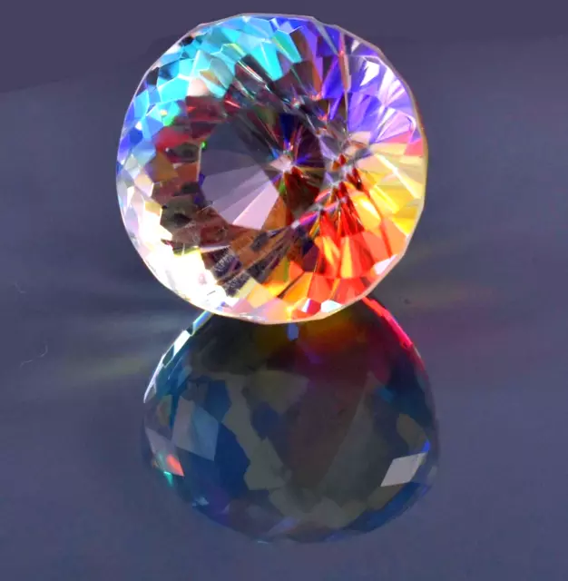 Couleur arc-en-ciel naturelle 58,85 ct Topaze mystique coupe ronde superbe...