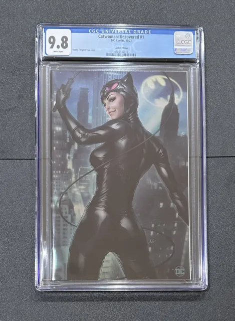 Catwoman Uncovered #1 Cgc 9.8 Foil Variant Cover By Stanley "Artgerm" Lau Dc