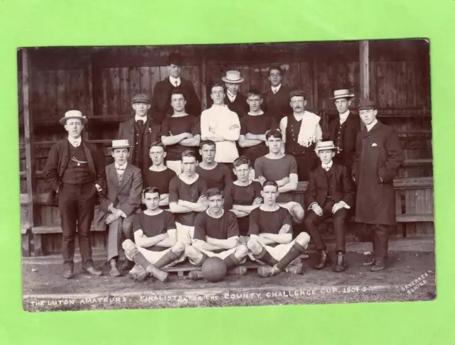 Luton Amateurs  Football Club 1904/05 unused RP pc Dryerres  Ref A464