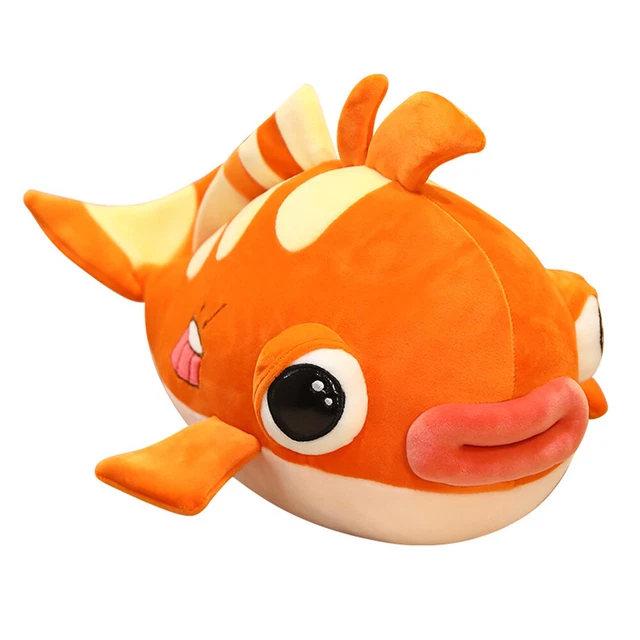 1 pieza almohada de pescado juguete de felpa Kawaii almohada de pescado divertida