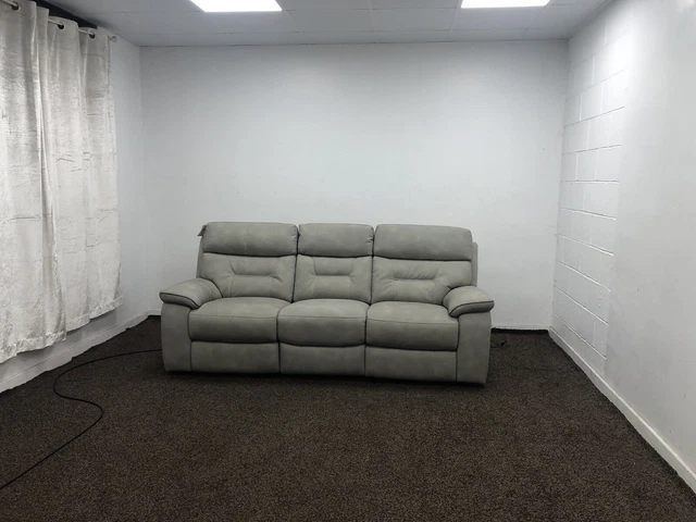 Foster 3 Seater Sofa Electric Usb Recliner In Fabric Rrp £1099.99