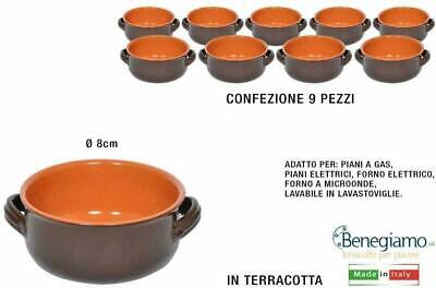 BENEGIAMO TEGAMINI Gnocchi Terracotta Rossi 6PZ Diametro 18CM 