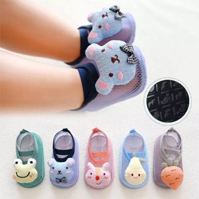 Baby Girls Boys Toddlers Soft Sole Pram Socks Shoes Casual PreWalker Sandals