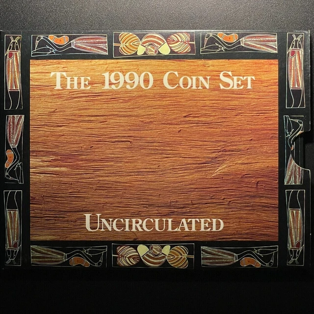 Royal Australian Mint THE 1990 COIN SET UNCIRCULATED—8 coins Aboriginal, animals