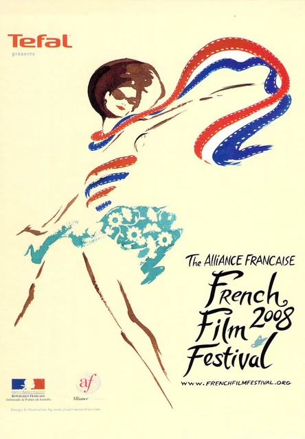 V12368 Australia Avant Card #12368 French Film Festival postcard