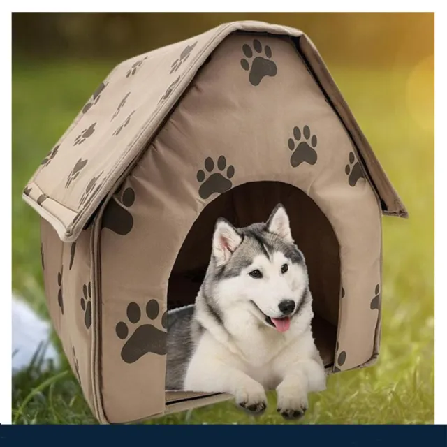 New Foldable Dog House Indoor Portable Pet Bed Tent Cat Kennel Travel Puppy Cave