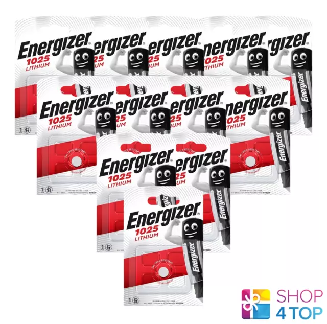 12 Energizer CR1025 Pile Lithium 3V Cell Coin Bouton Exp 2030 Neuf