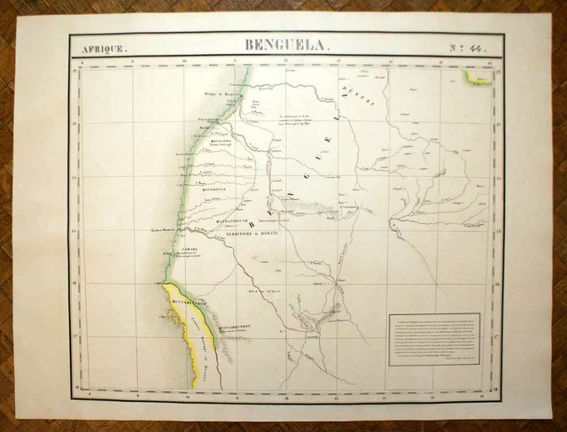 ANGOLA BENGUELA MAP of Africa n°44 VANDERMAELEN 1827 Antique Map £63.33 ...