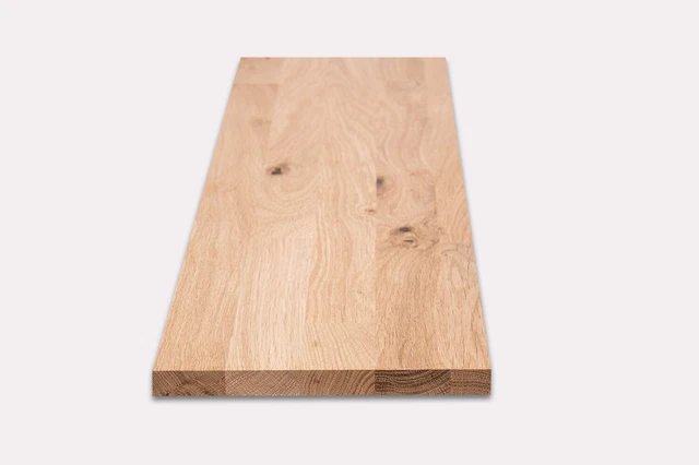 Tablero de estantería estantería de pared estantería nivel de colocación roble salvaje KGZ macizo 20 mm crudo