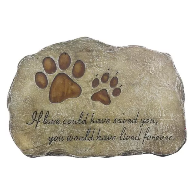 Haustier Memorial Stein Marker für Hund oder Garten Stein für geliebtes Grab2405