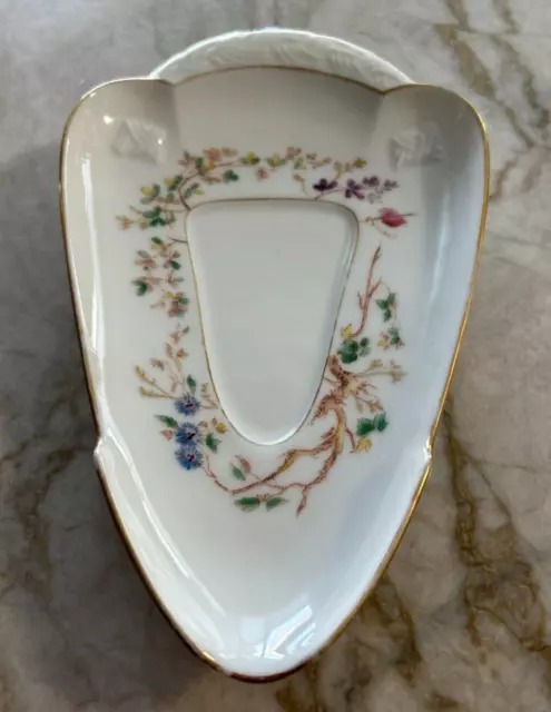 Antique Haviland H & Co Triangular Plate/Gravy Saucer for J. McD & S: LOVELY!