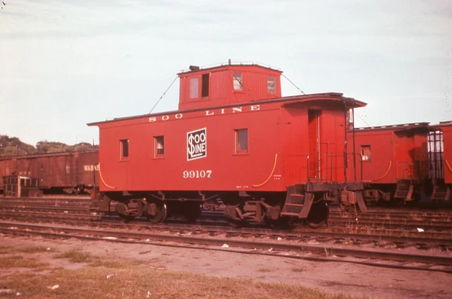 T: Duplicate Slide SOO LINE Wood Cupola Caboose #99107