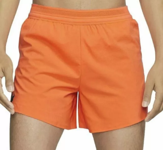 NIKE AEROSWIFT MEN S 5 Running Shorts AQ5302 803 Orange Size M
