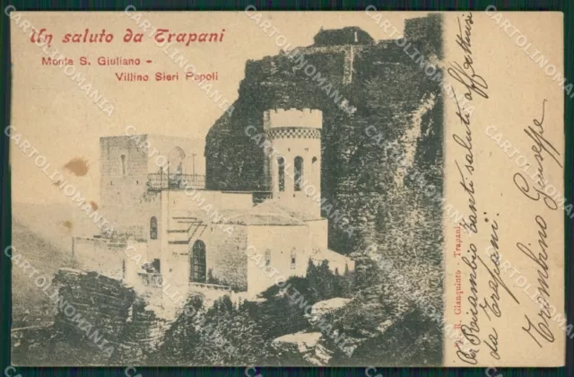 Trapani Monte San Giuliano cartolina KV3433