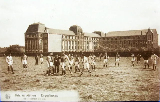 Belgique Erquelinnes Ecole Des Arts Et Metiers Terrain De Jeu De Football 1928