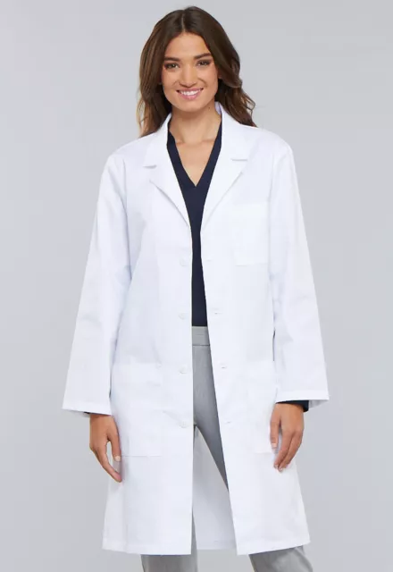 White Cherokee Scrubs Unisex 40"  Lab Coat 1446 WHT