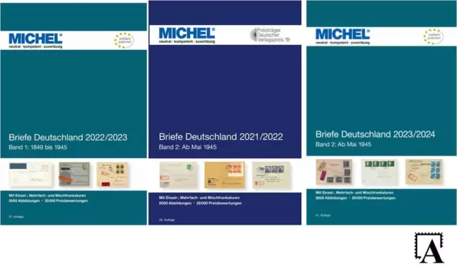 MICHEL Deutschland Briefe 2022/2023/24 Band Teil 1,2 od. beide aussuchen Katalog