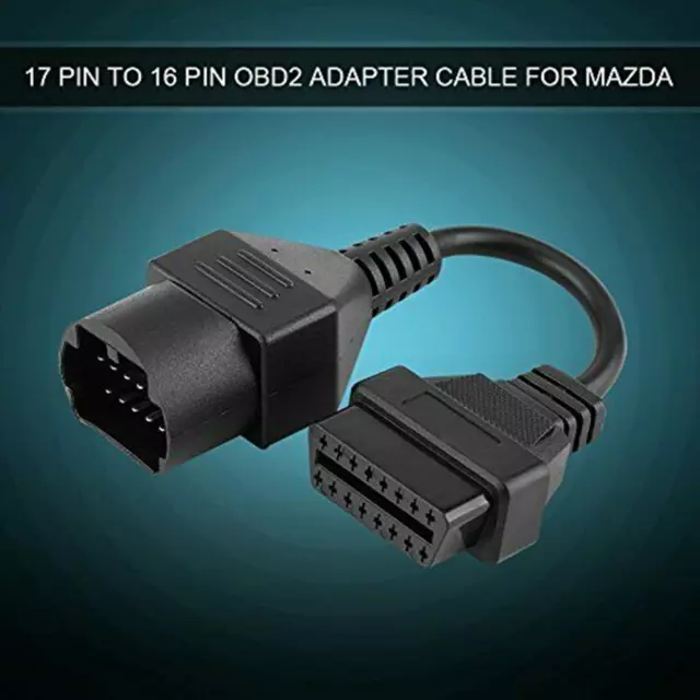 For Mazda 17 Pin to 16 Pin Female OBD2 Car Diagnostic Connector Adapter Cable AU