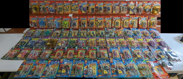 TOYBIZ UNCANNY X-MEN Lot of (87) Figures SERIES 1, DEADPOOL WOLVERINE MISB