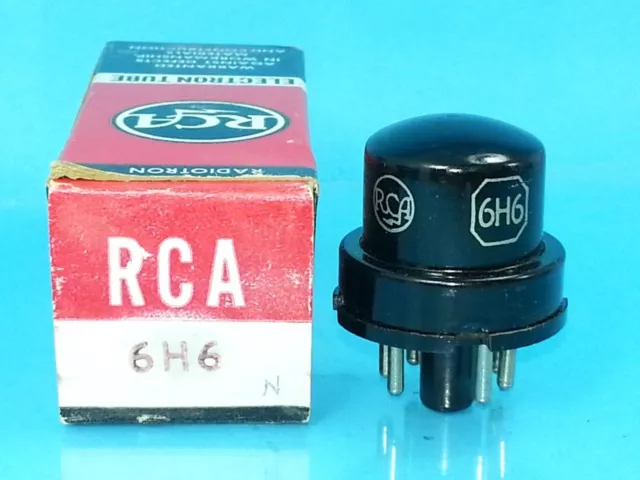 Rca 6H6 Vt 90 Vacuum Tube Nos Nib Single In Perfect In Original Box