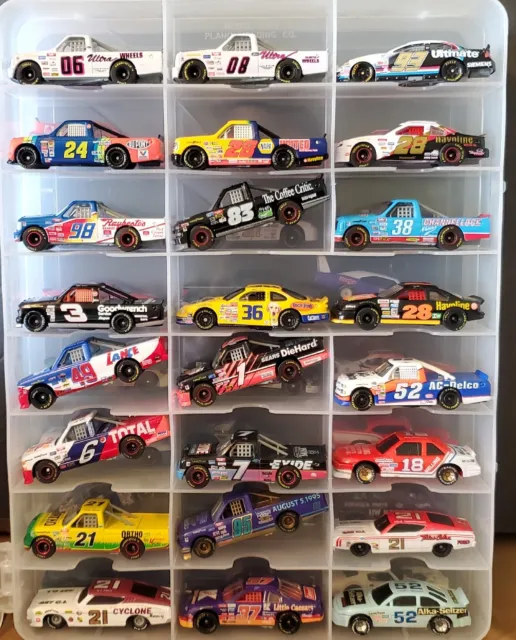 NASCAR Diecast Lot 48 Cars Open Loose In Case Hot Wheel Matchbox Racing Champion