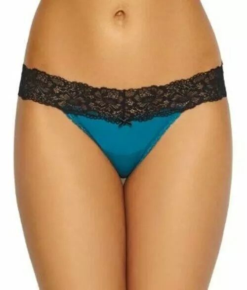 MAIDENFORM WOMENS LACE Thong Sexy Must Have Size 7/L Teal Blue £15.04 -  PicClick UK