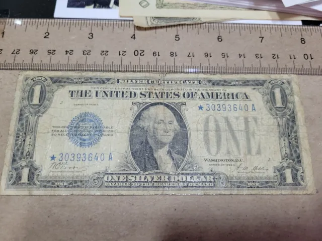 🇺🇸 United States 1 Dollar 1928A 1928 FR-1601 STAR Silver Certificate 042023-9