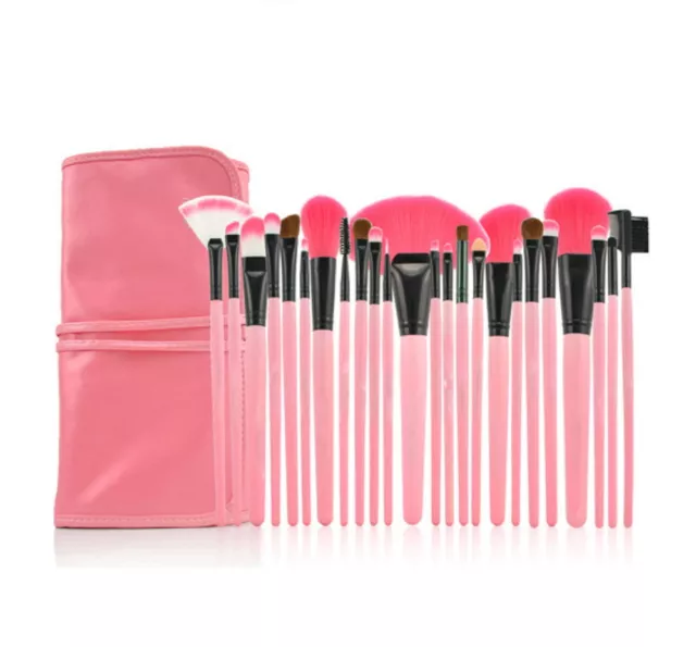 Pro 24 Ps Makeup Brush Set-Cosmetic Tool Kit with Case, Eyeshadow & Powder Brush