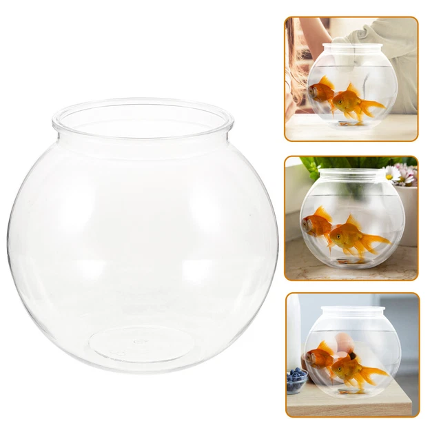 1Pc Plastic Fish Tank Transparent Small Aquarium Household Goldfish Tank