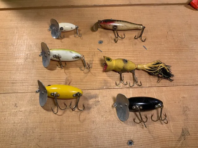 VINTAGE FRED ARBOGAST Fishing Lures, TUFFER Colors,2-Arbo-Gasters