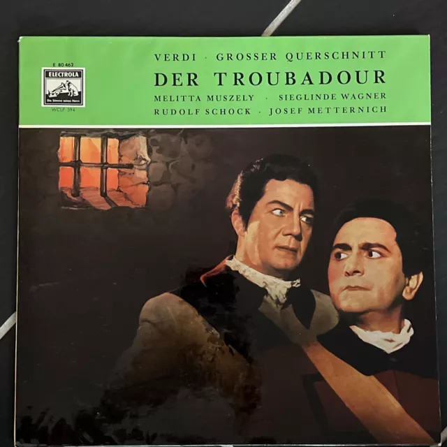 Verdi - Der Troubadour : Muszely Wagner Schock Metternich LP