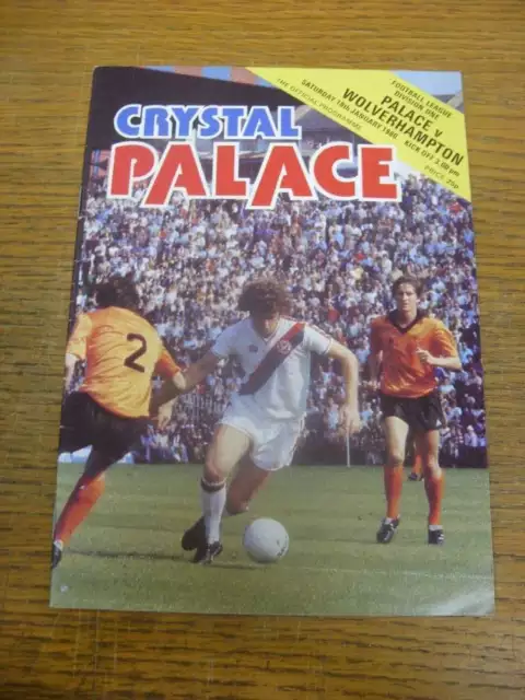 19/01/1980 Crystal Palace v Wolverhampton Wanderers