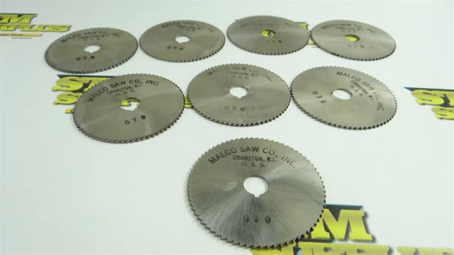 Lot Of 8 New! Malco Hss Screw Slotting Saws 2-3/4" X .070" X 1/2"