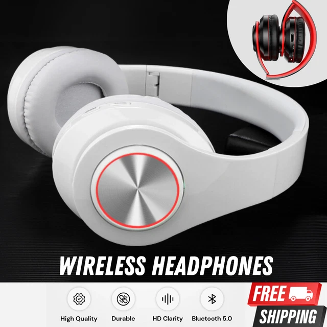 Wireless Bluetooth 5.0 Headset Headphones Foldable Stereo Super Bass Earphones