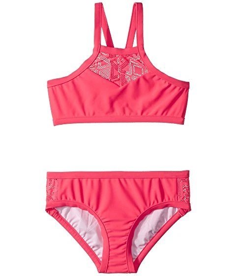 NWT Seafolly Kids Summer Essentials Apron Tankini Set Girl's sz 14 Jewel  7404