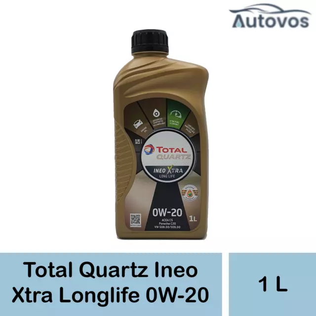Total Quartz Ineo Xtra Longlife 0W-20 1 Liter Motoröl EURO 6 VW 508 00 509 00
