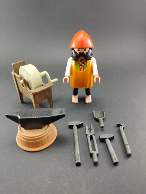PLAYMOBIL FORGE YUNQUE Outils Cube Forge Forge Herreria Belen Médiévale