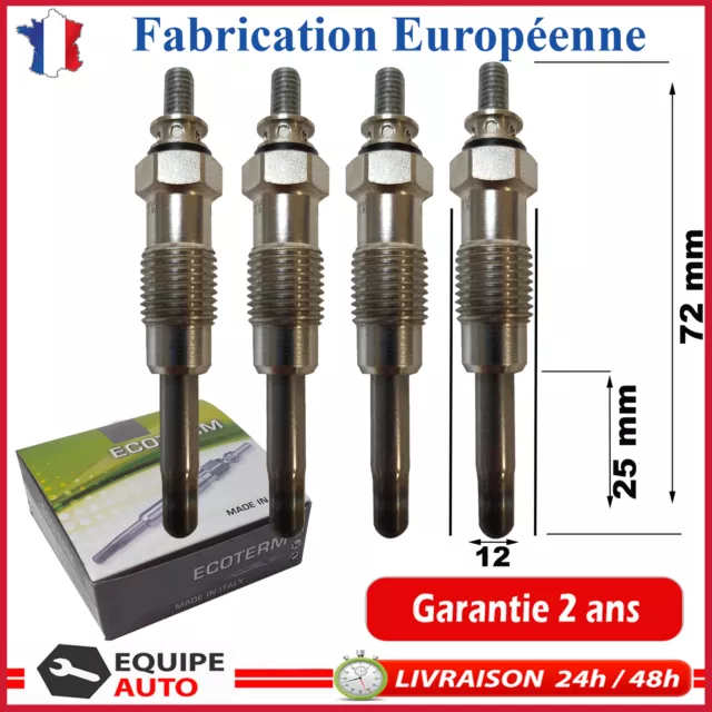 4 Bougie Préchauffage pour BMW Serie 3 E36 318 325 E39 525 TDS E30 324 524 TD