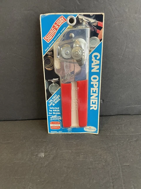 NUEVO De Colección Swing-A-Way #407 Seleccionado por la NASA para Abridor de latas Skylab Rojo EE. UU. NUEVO DE LOTE ANTIGUO