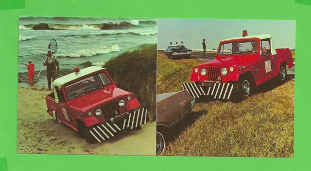 VTG 1970 AMC Jeep Jeepster Commando Postcard Post Card 1971 Model Mint!