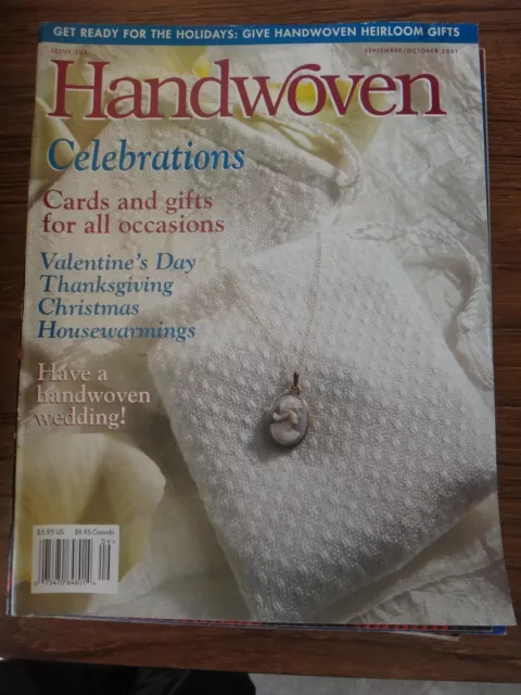 September/Oct 2001 Handwoven Magazine Weaving: Huck; Selvedge; Tapestry; Runners